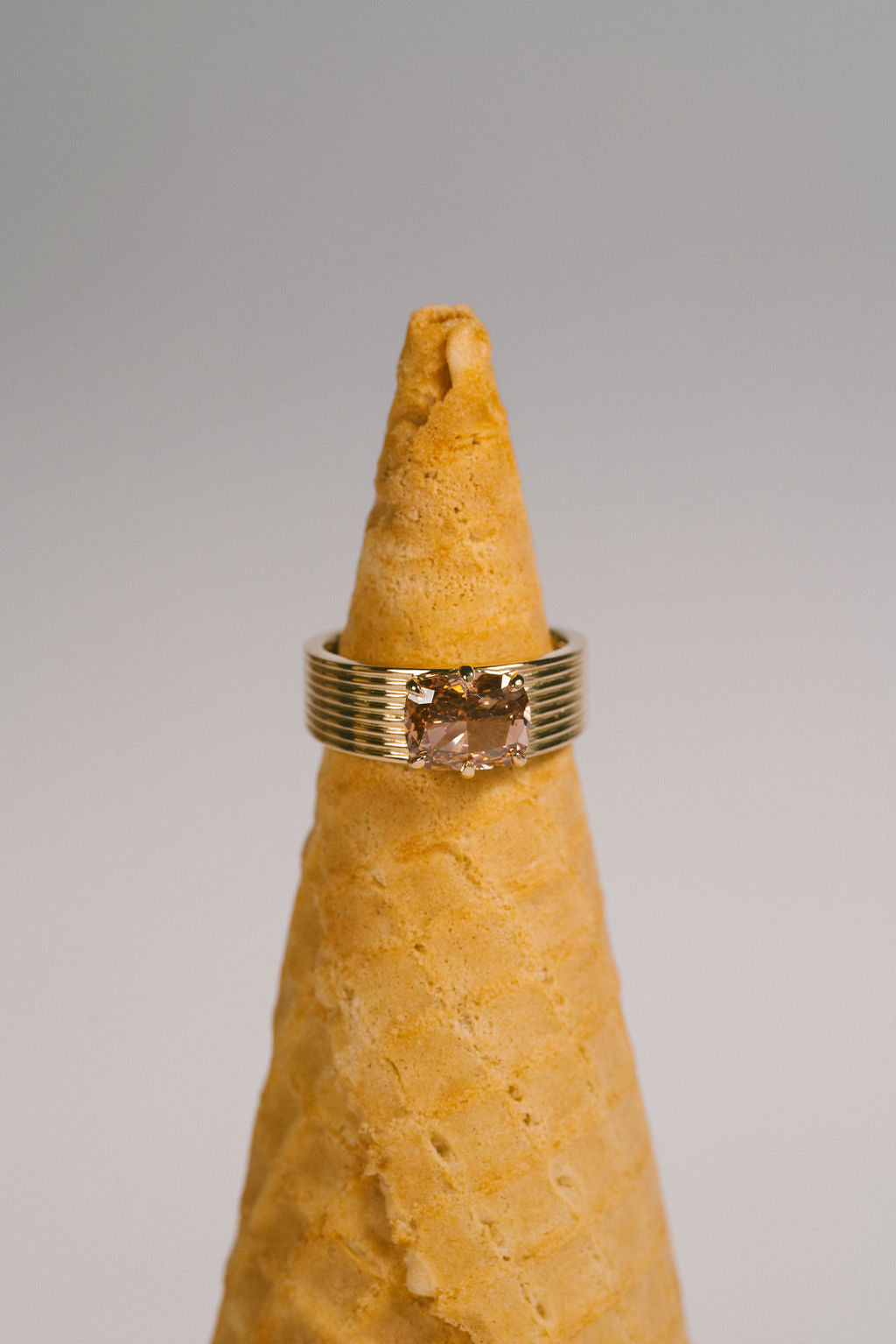 Champagne Senna | Old Mine Cushion Deep Champagne – June Rings
