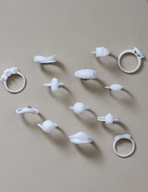 Petite Champagne Solitaire || 3D Print