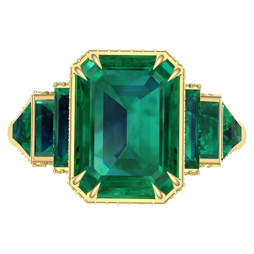 Deverin | Custom Emerald Engagement Ring