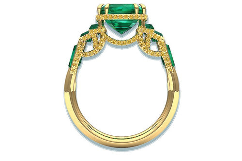 Deverin | Custom Emerald Engagement Ring