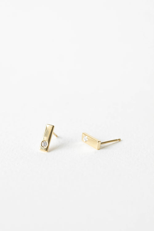 Diamond Bar Studs
