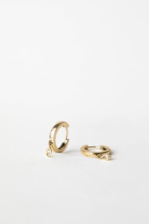 Marquise Drop Hoop