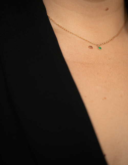 Emerald Drop Necklace