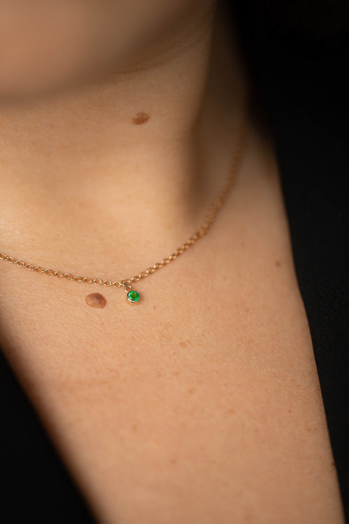 Emerald Drop Necklace