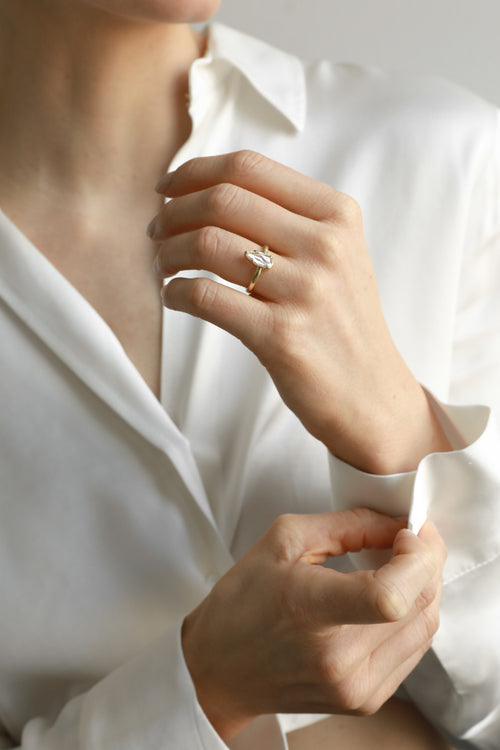 Elongated Pear Solitaire | Sold Out