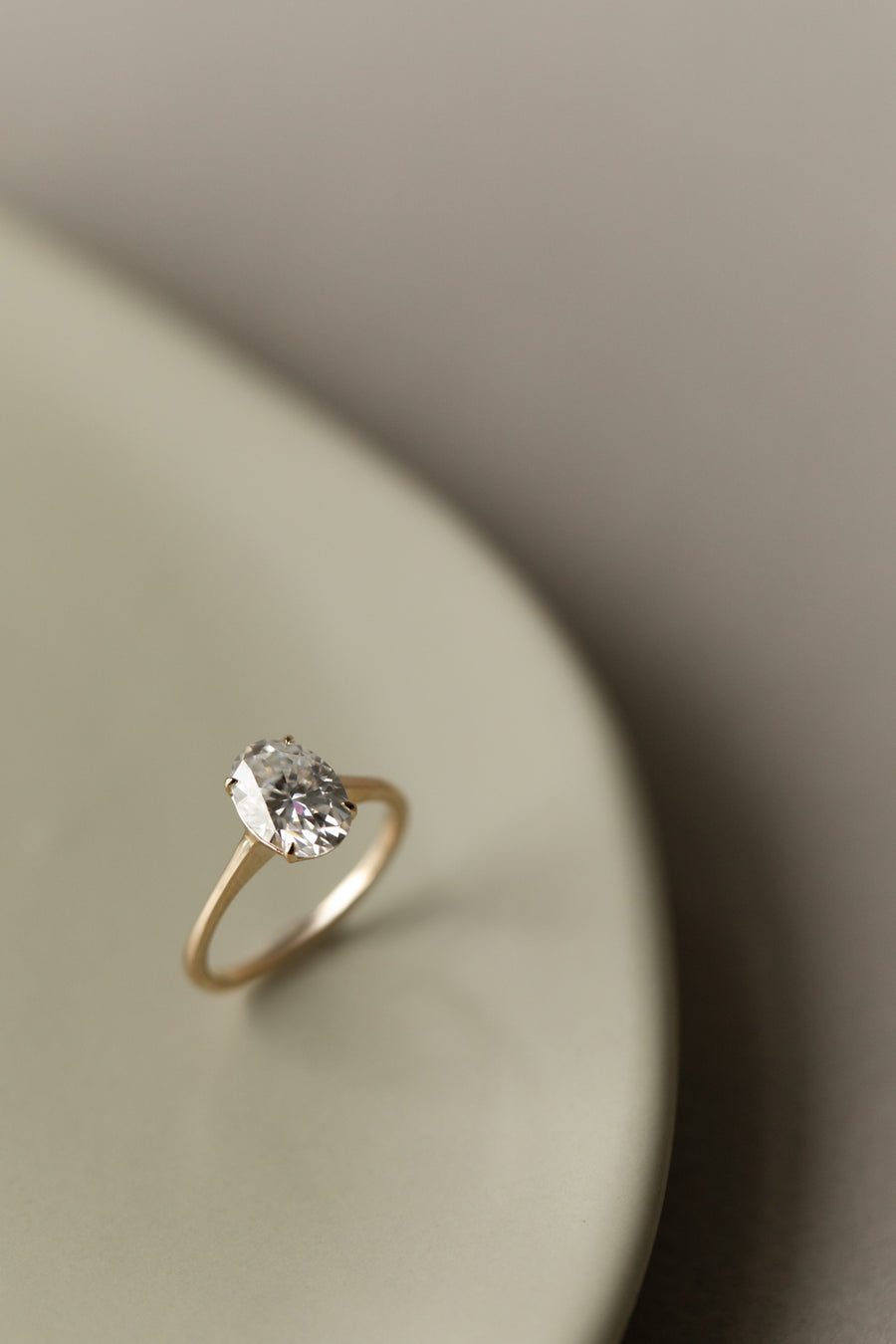 June Solitaire || Oval – June Rings