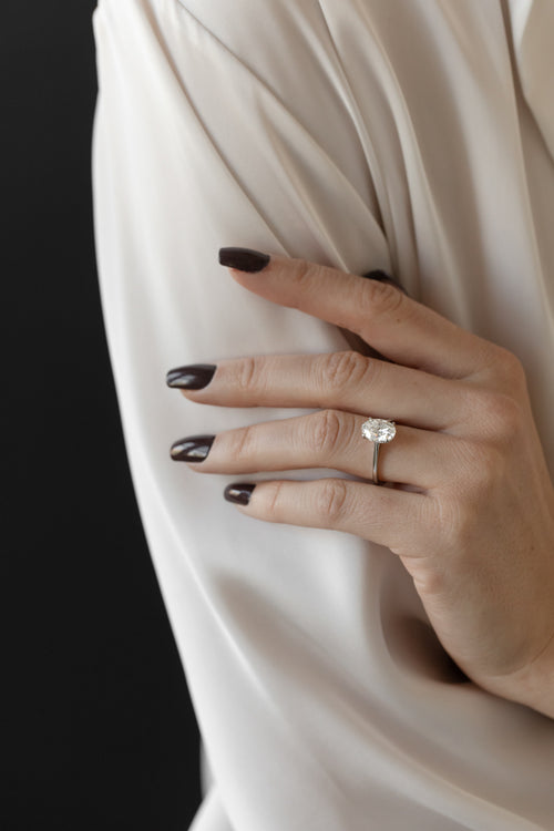 June Solitaire || Oval | Ready to Ship