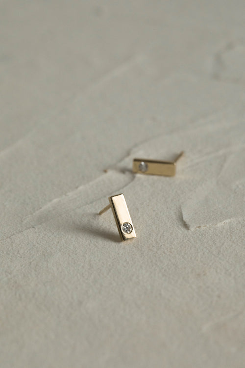 Diamond Bar Studs
