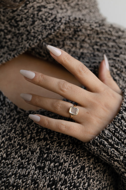 Portrait Cut Diamond Solitaire