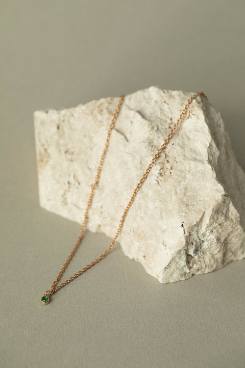 Emerald Drop Necklace