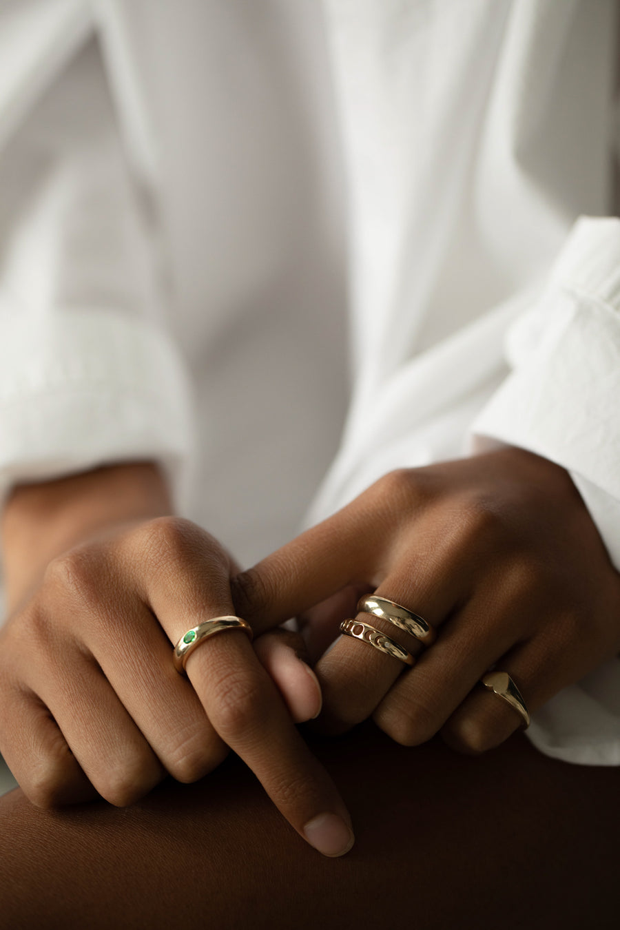 Petite Heart Signet – June Rings