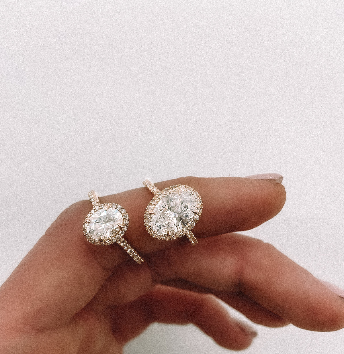 Dainty Oval Halo | Quote