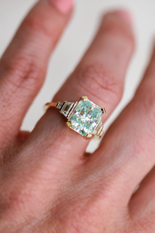 Art Deco Blue Radiant | Quote