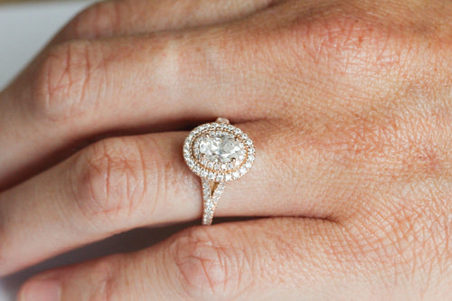 Dainty Double Halo & Split Band | Quote