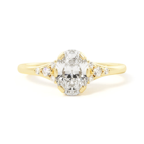 Vintage Oval & Side Stones | Quote
