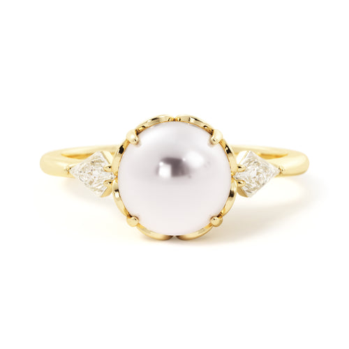 Ayoka Pearl & Diamond Setting