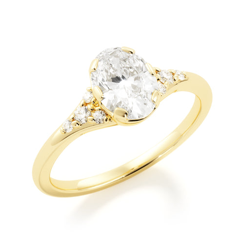 Vintage Oval & Side Stones | Quote