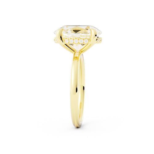 Jordan | Custom Oval with Hidden Halo Engagement Ring