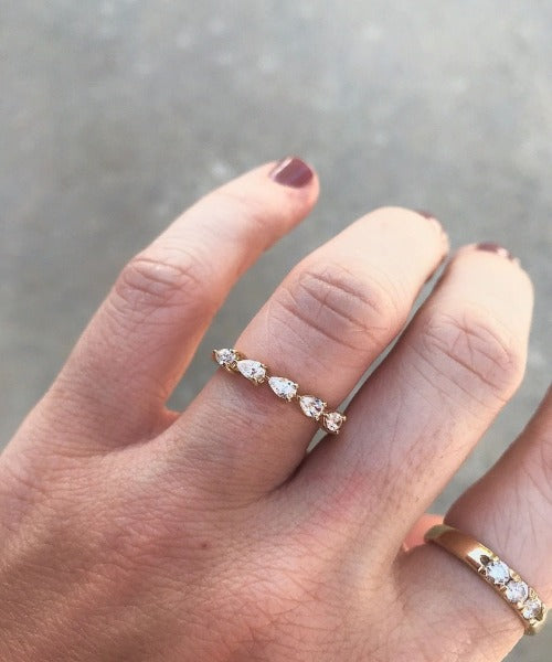 Pear Wedding Band