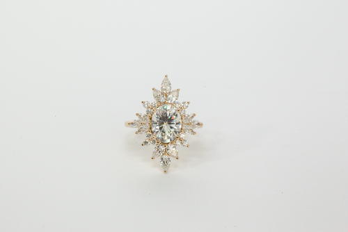 Oval with Cluster Halo | Quote