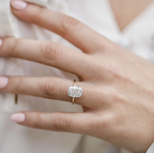 Elongated Cushion Solitaire | Quote