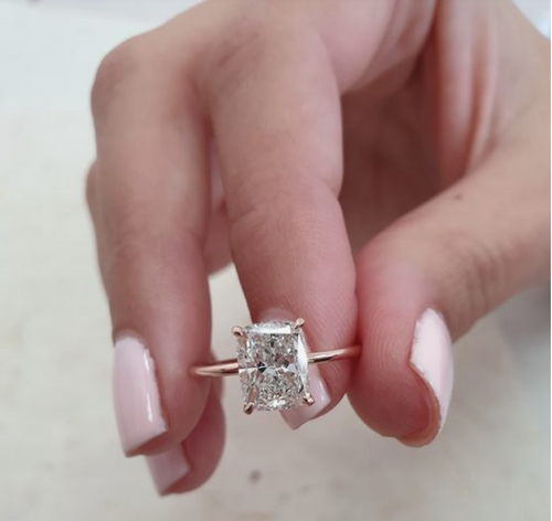 Elongated Cushion Solitaire | Quote