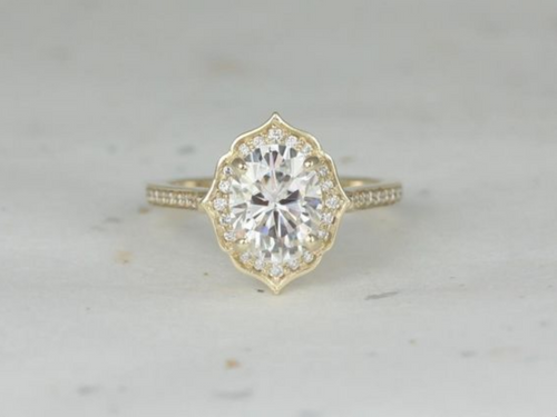 Vintage Oval Halo | J626
