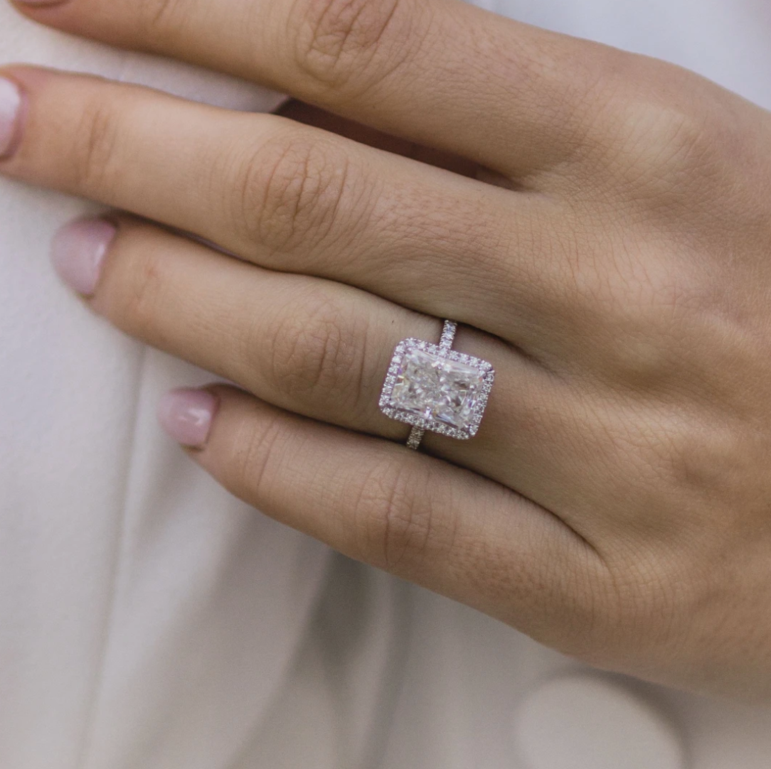 Radiant with Halo and Pavé Band | Quote