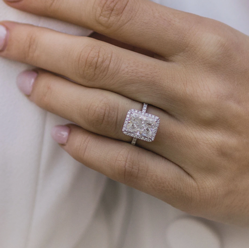 Radiant with Halo and Pavé Band | Quote