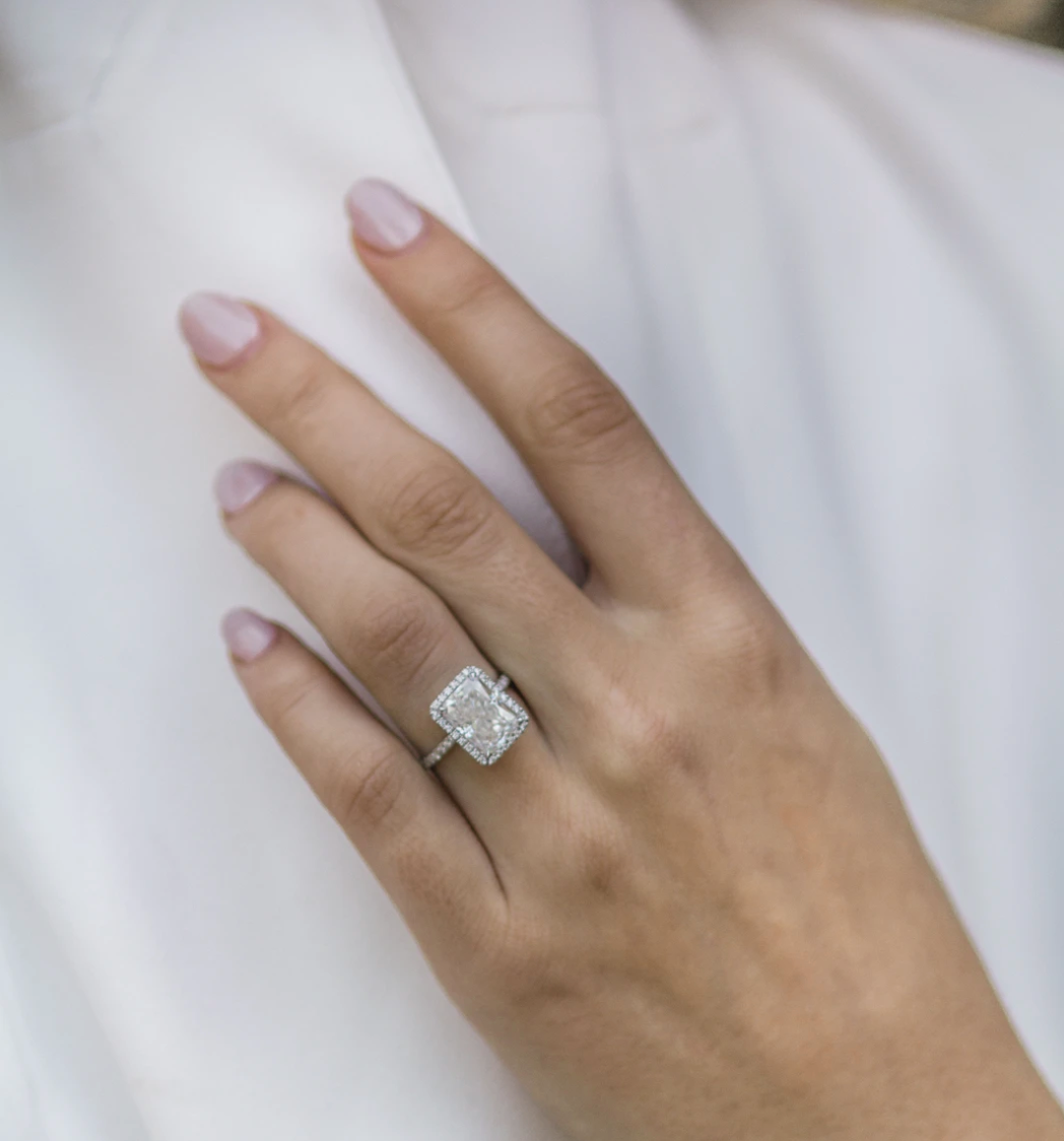 Radiant with Halo and Pavé Band | Quote
