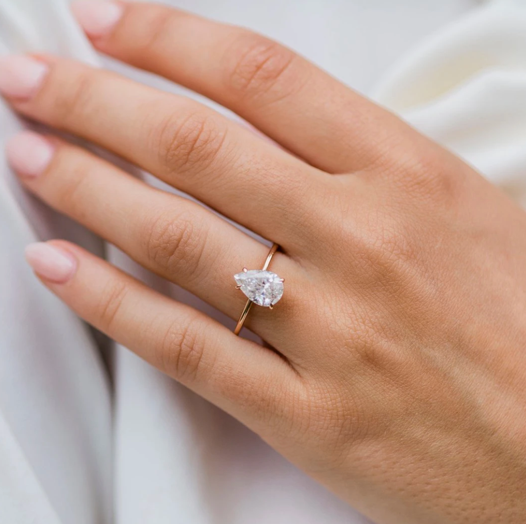 William | Custom Pear Solitaire
