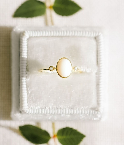 Dainty Bezel Set Oval | Quote