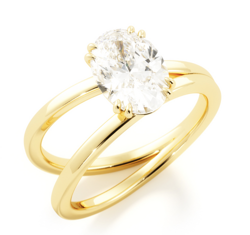Asymmetrical Oval Solitaire | Quote