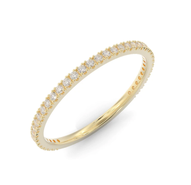 Hunter | Oval Pavé Ring with Matching Wedding Band