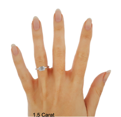 Abigail | East-West Emerald Solitaire