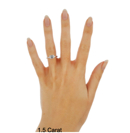 Abigail | East-West Emerald Solitaire