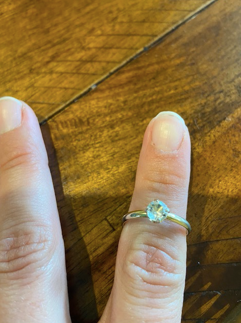 Katherine | Round Solitaire with Cluster Wedding Band
