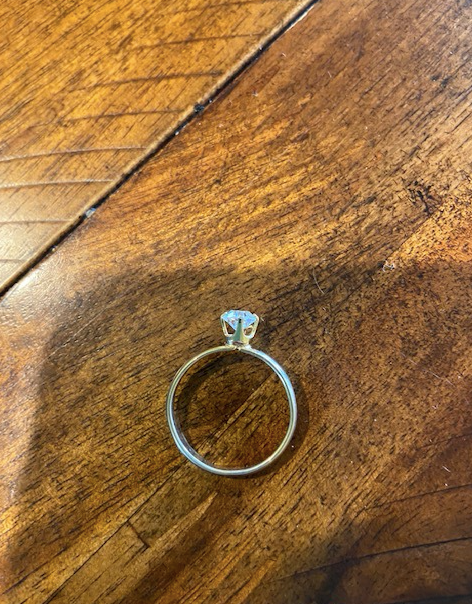 Katherine | Round Solitaire with Cluster Wedding Band