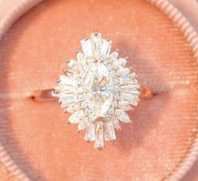 Marquise with Statement Halo | Quote