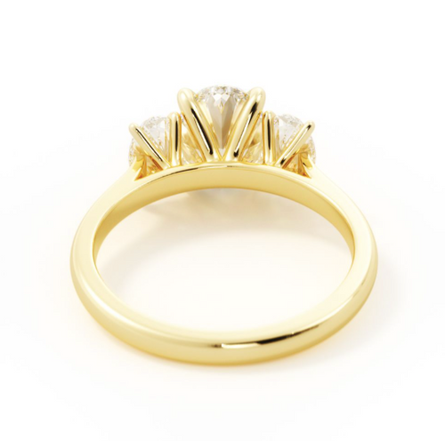 Alexis 3-Stone Oval Engagement Ring
