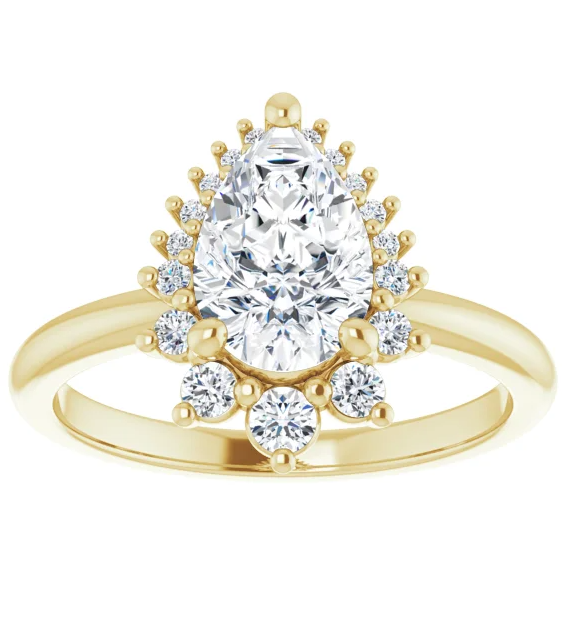 Pear with ascending halo