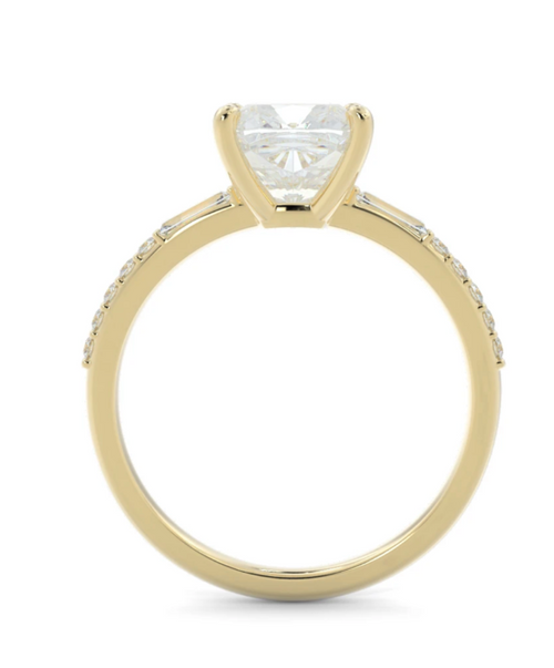 Pavé & Baguette Accent Setting | Pear Center