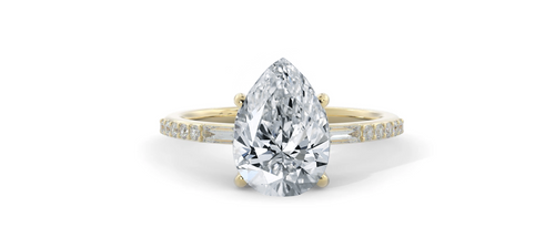Pavé & Baguette Accent Setting | Pear Center