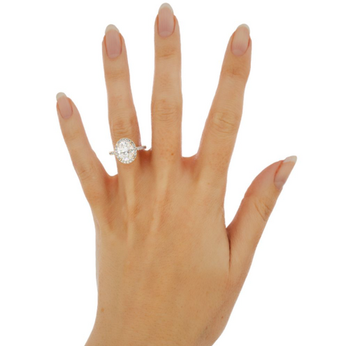 Custom Dainty Oval Halo | Quote