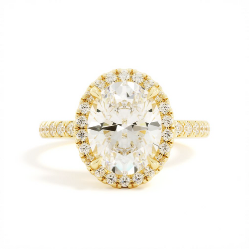 Custom Dainty Oval Halo | Quote