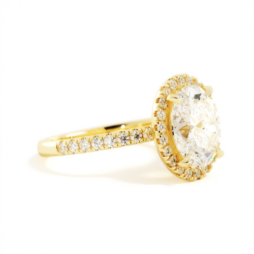 Custom Dainty Oval Halo | Quote