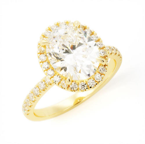 Custom Dainty Oval Halo | Quote