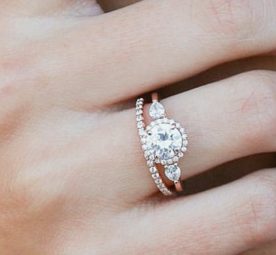 Casey | Custom Three Stone Engagement Ring