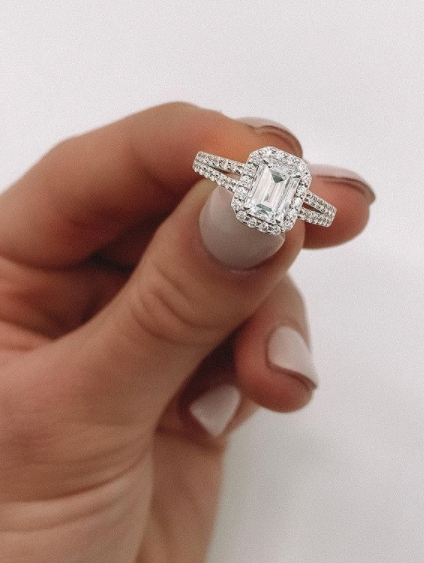 Emerald halo | Split band