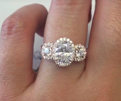 Vaibhavi Kamat | Custom Three Stone Engagement Ring